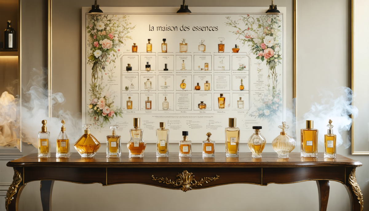 découvrez notre guide exhaustif avec le tableau de correspondance des parfums la maison des essences pour choisir facilement votre fragrance idéale.