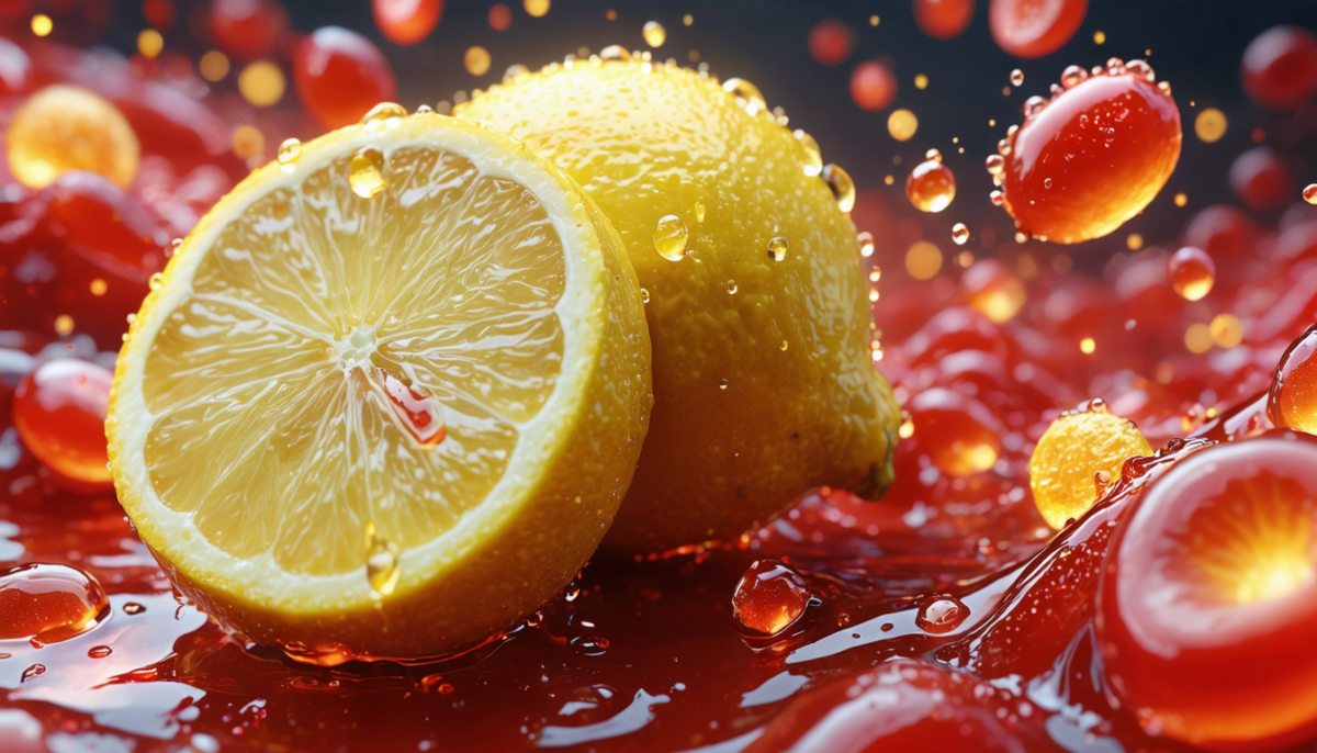 découvrez comment la vitamine c contenue dans le citron améliore l'absorption du fer dans le sang en augmentant les niveaux de ferritine, essentielle pour lutter contre l'anémie.